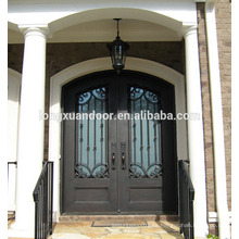 Diseños de puerta de hierro galvanizado en caliente / puerta de hierro forjado